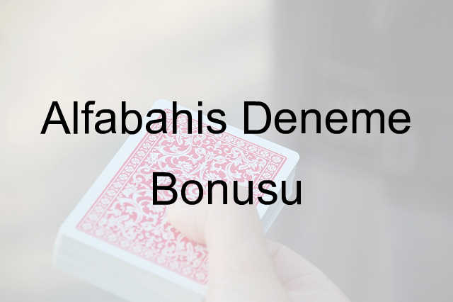 Alfabahis Deneme